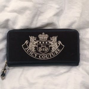 Black Juicy Couture Velour Wallet